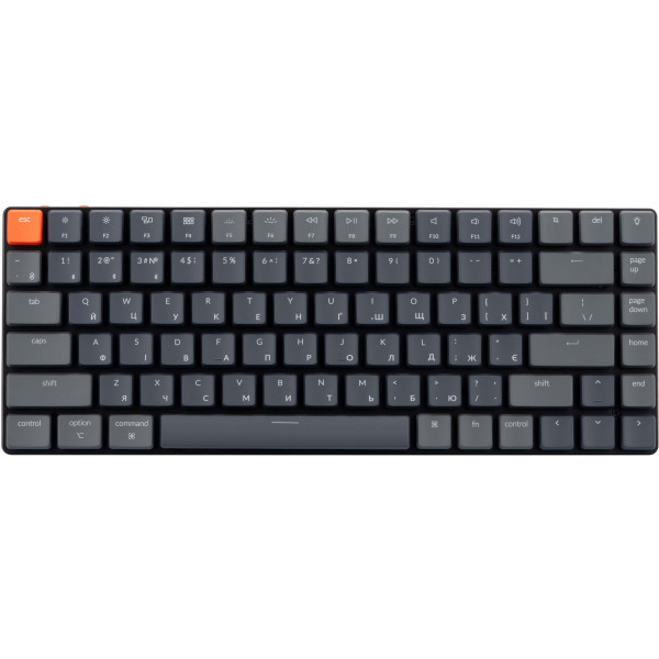 Клавіатура бездротова ігрова Keychron K Optical Brown BT USB A Hot swap Low Profile EN UKR RGB