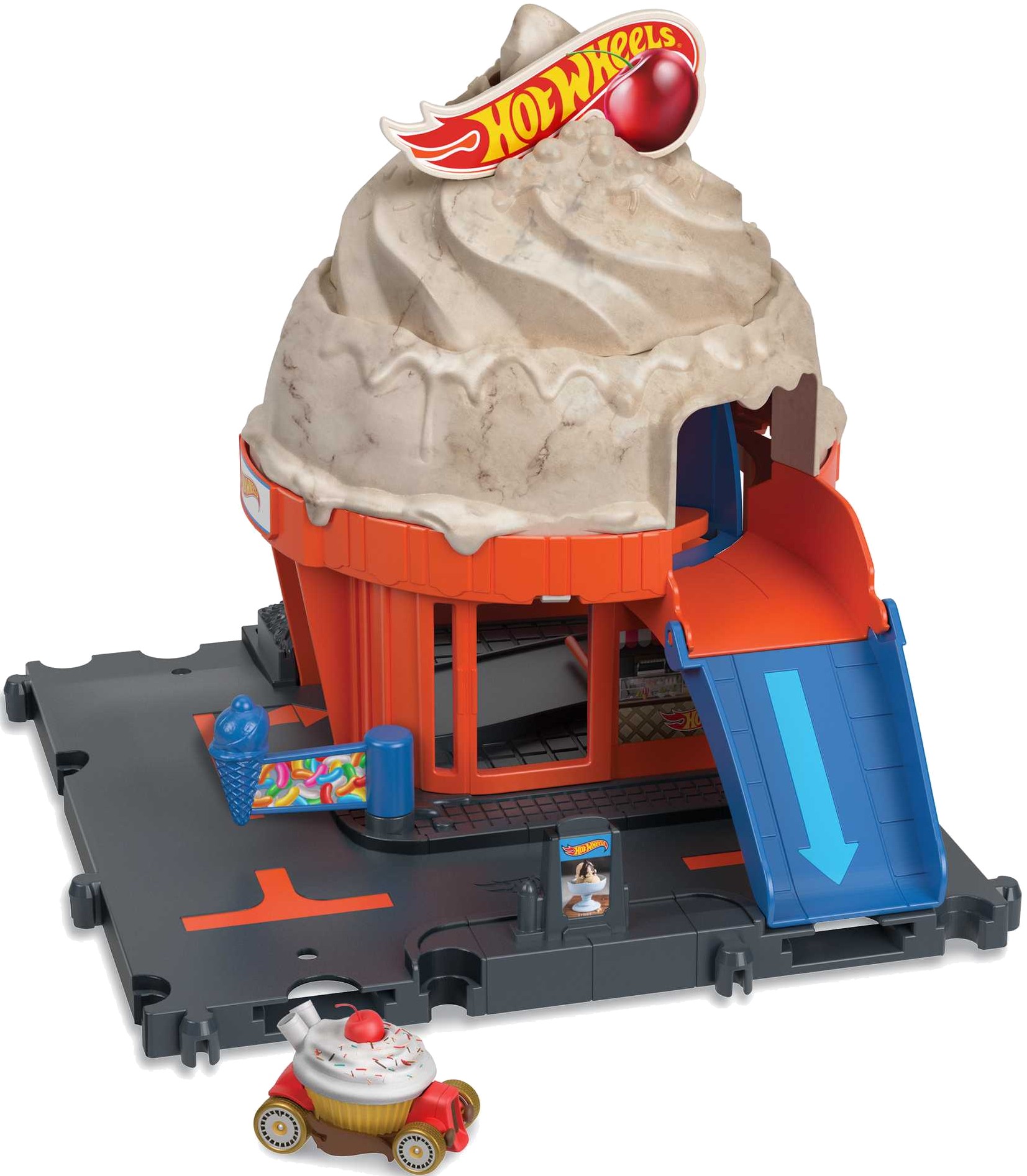 Ігровий набір Hot Wheels Пригоди в магазині морозива HKX купити ціна характеристики Comfy