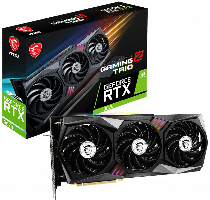 Видеокарта MSI RTX 3070 Gaming Z Trio 8GB GDDR6 (GeForce RTX 3070