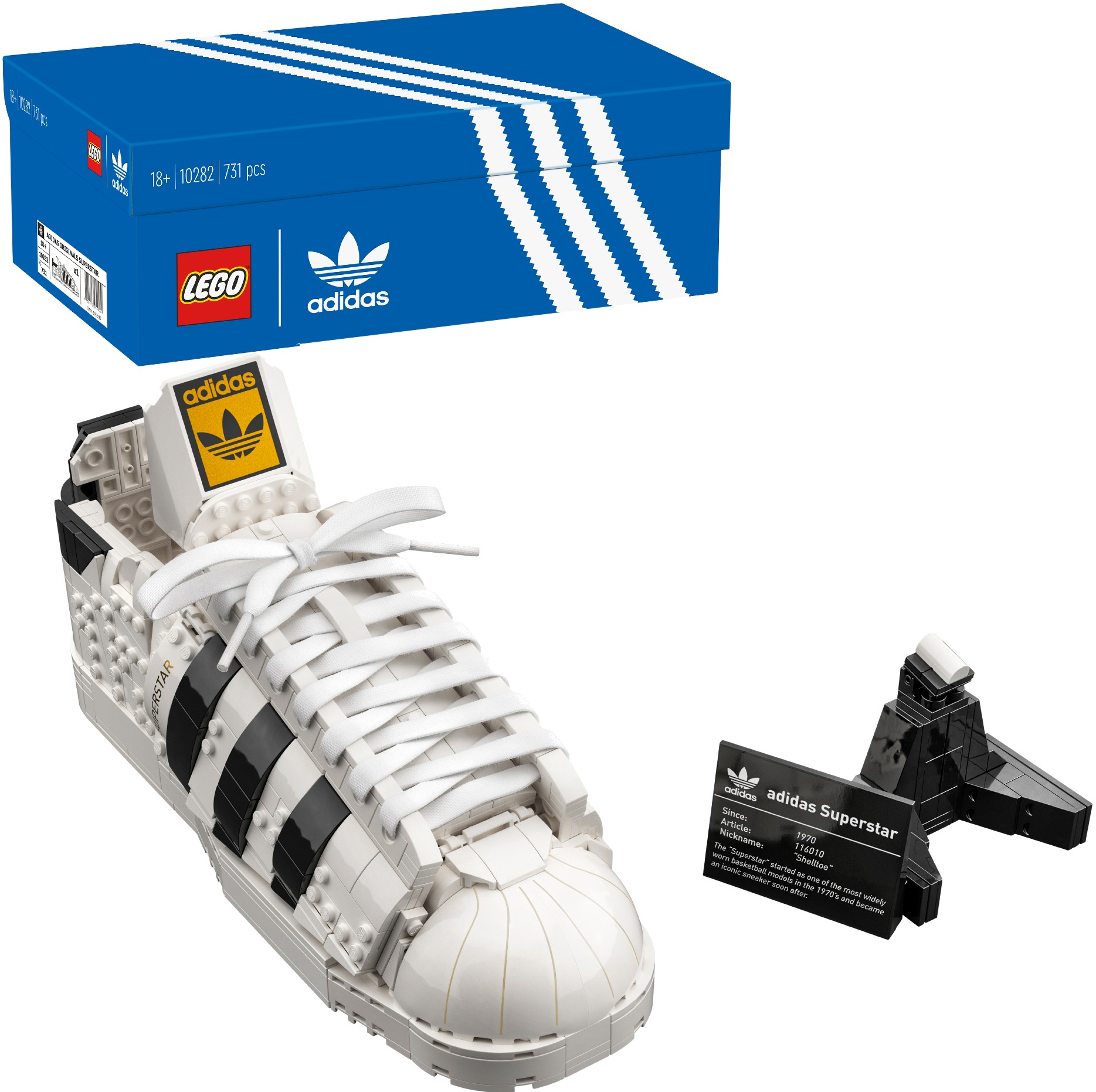 Конструктор LEGO Icons Кросівки adidas Originals Superstar (10282