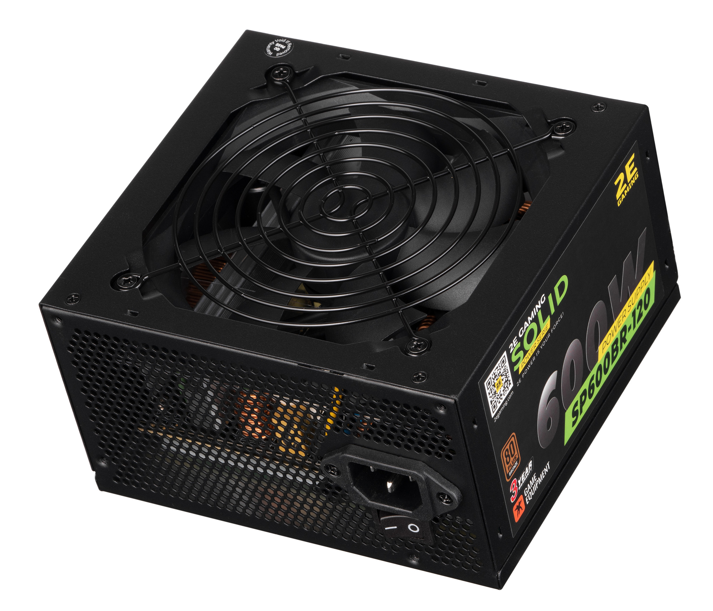 Блок живлення для ПК 2E Gaming Solid Power 600W (2E-SP600BR-120