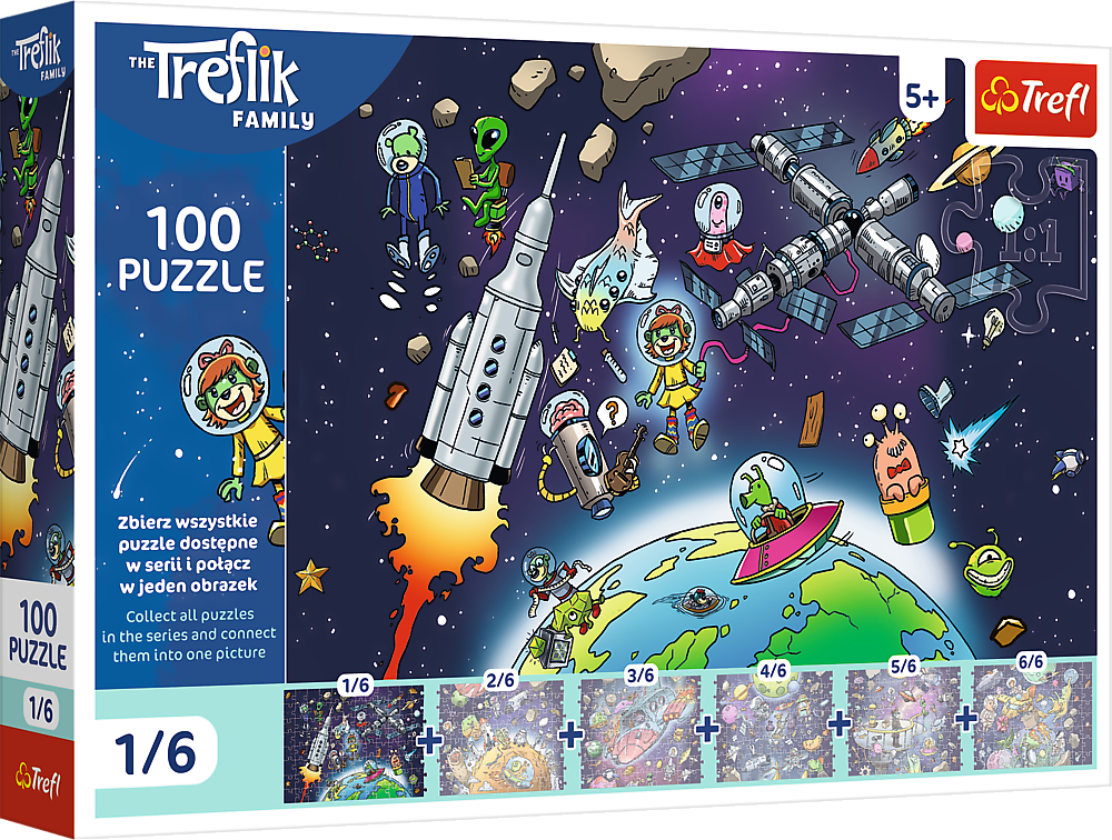 Пазли (5-7 років) Trefl The Treflik Family Сонячна система
