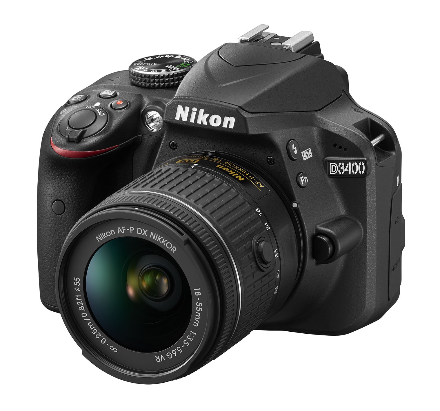 Фотокамера дзеркальна Nikon D3400 Kit AF-P 18-55mm VR (VBA490K001