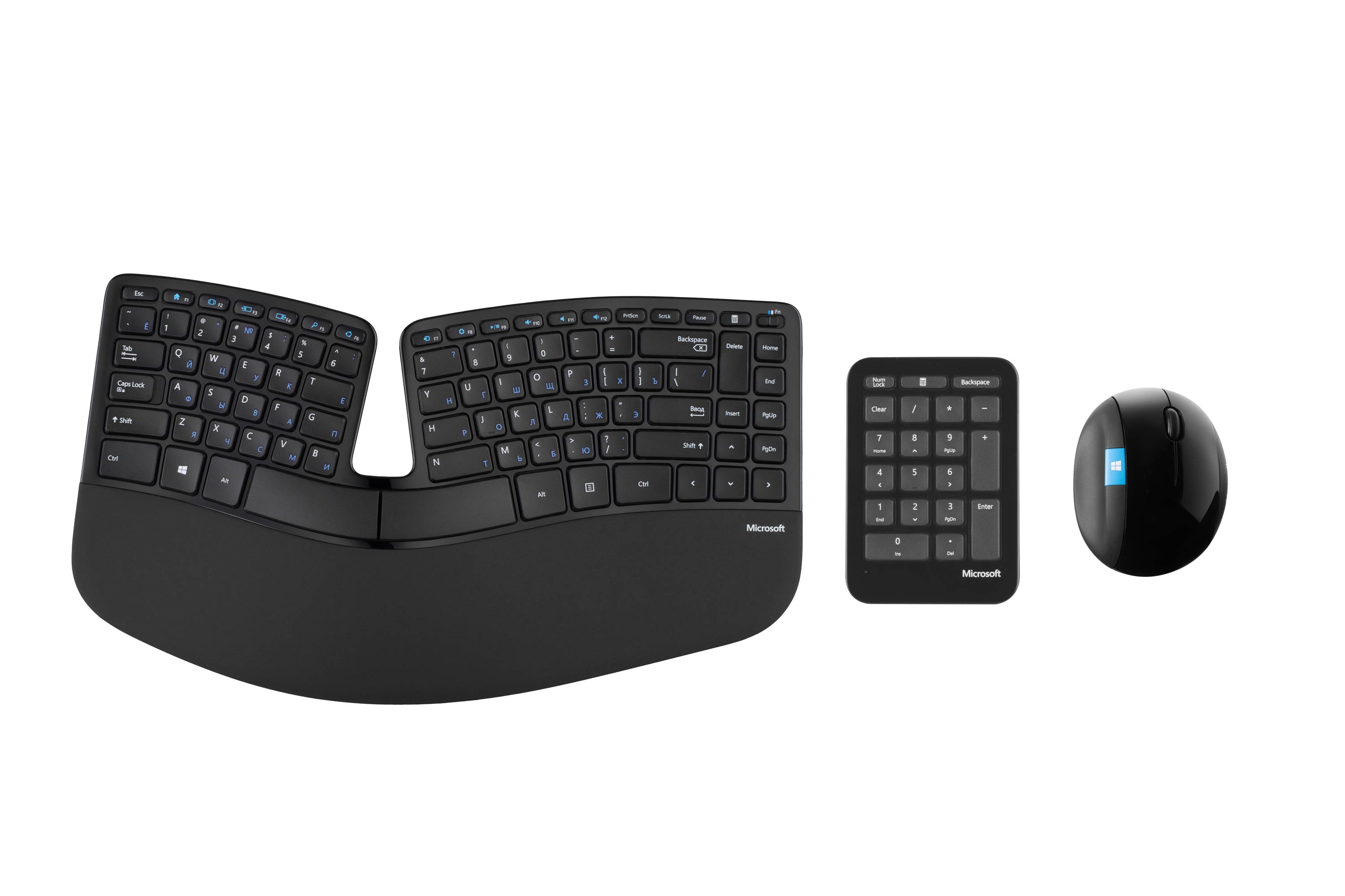 Клавиатура и мышь Microsoft Sculpt Ergonomic Desktop (L5V-00017