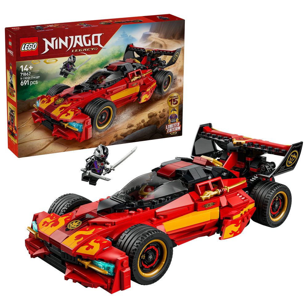 Конструктор LEGO Ninjago Преследователь ниндзя X-1 — 15-летие