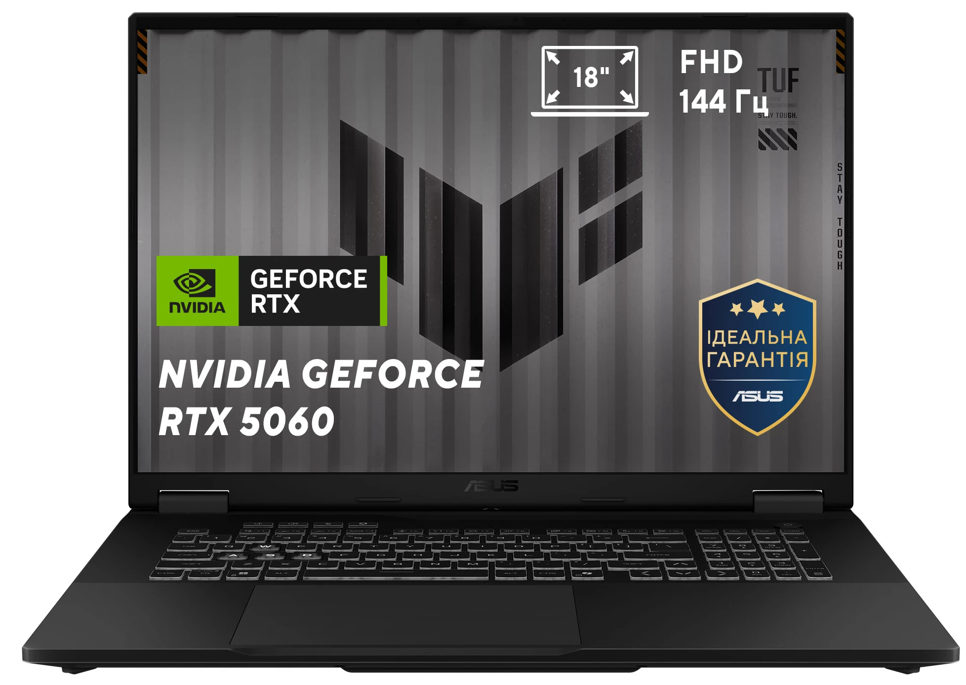 Ноутбук игровой Asus TUF Gaming A18 FA808UM-S8019 Jaeger Gray