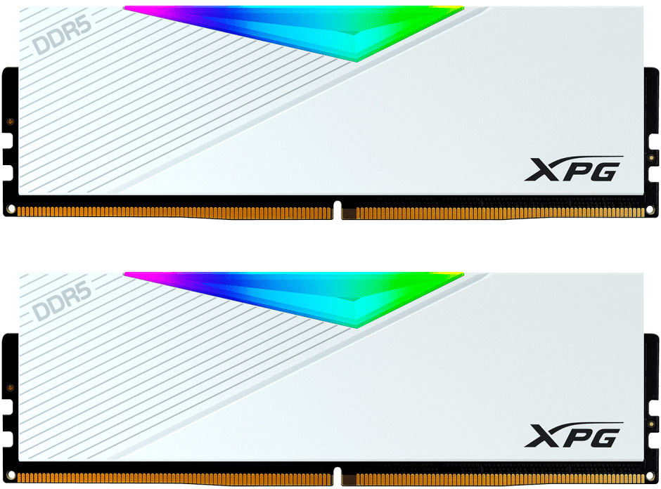 Память DDR ADATA XPG Lancer RGB White DDR5 5200MHz 32GB Kit 2x16GB