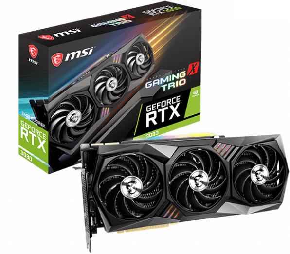 Видеокарта MSI Nvidia GeForce (RTX 3090 GAMING X TRIO 24G) купить