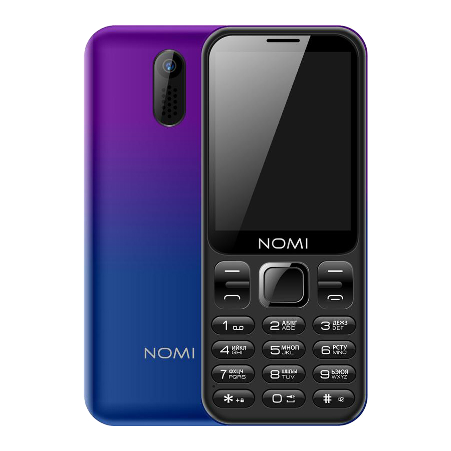 Мобильный телефон Nomi i284 Violet-Blue купить - цена