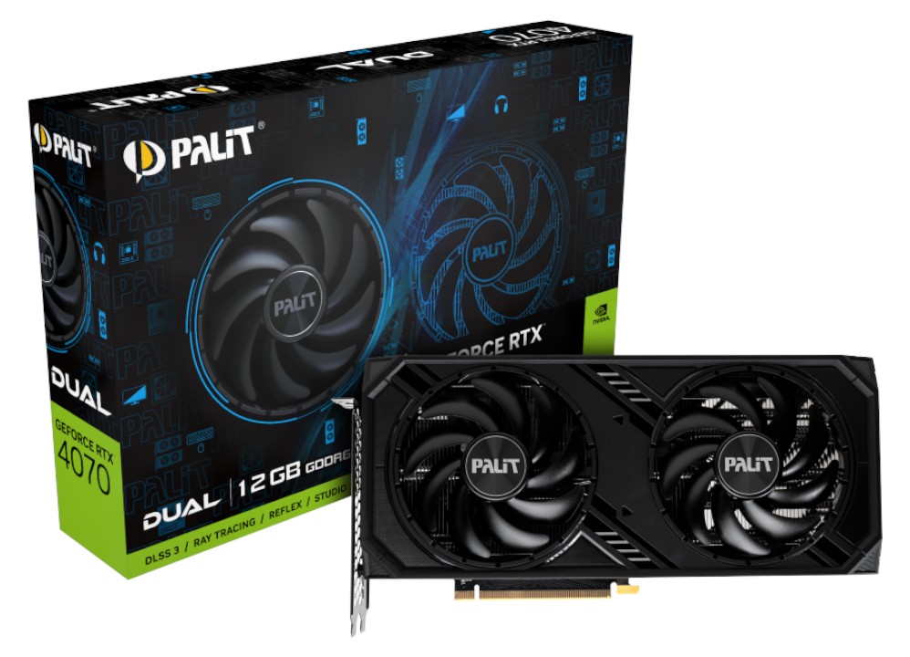 Видеокарта Palit Nvidia GeForce RTX 4070 DUAL 12GB GDDR6X