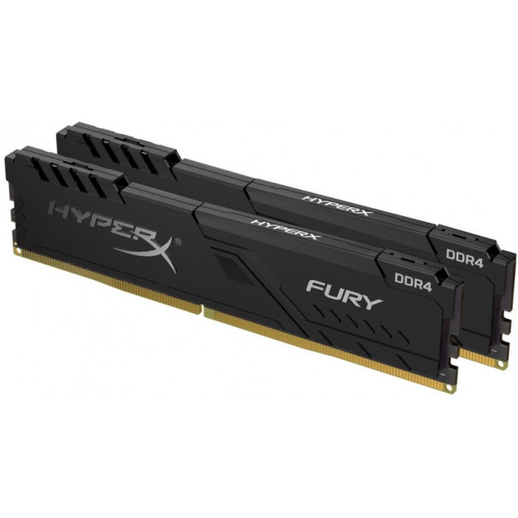 Память DDR Kingston DDR4 16Gb 2666MHz HyperX Fury Black (2x8