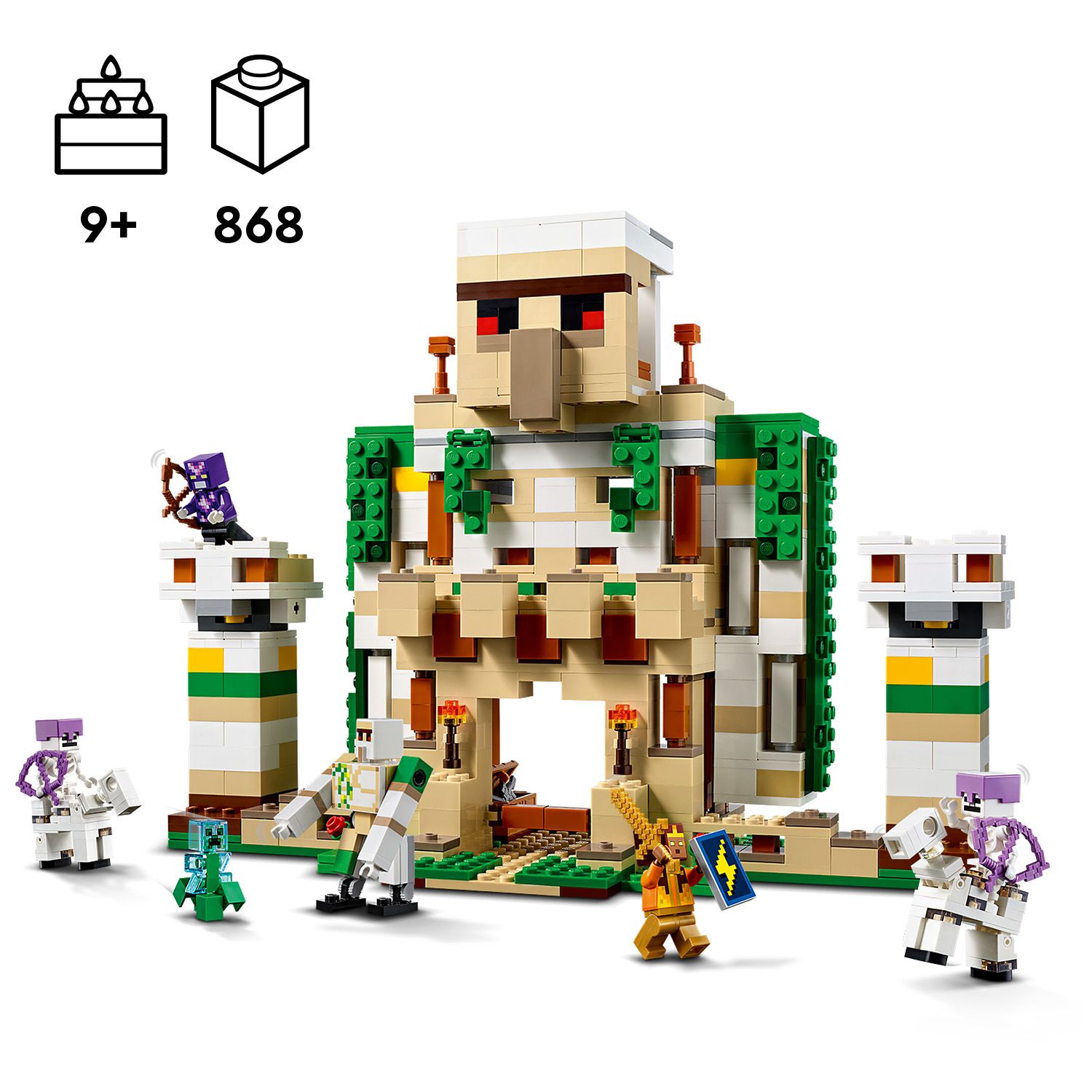 Конструктор LEGO Minecraft Фортеця «Залізний голем» (21250) купити