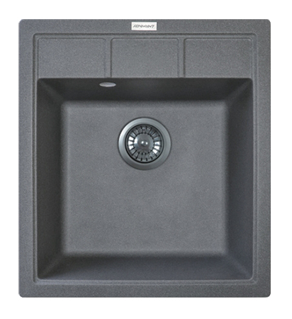 Мойка кухонная Adamant Brick серый (000000462) - Фото 1