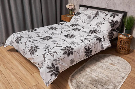 Пододеяльник двуспальный Moon&Star Бязь Gold Люкс Gray Denim 175x210 см (MS-870000397) - Фото 1
