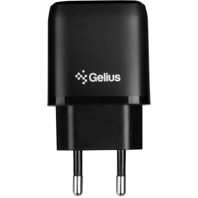 Сетевое зарядное устройство Gelius Pro X-Duo GP-HC014 USB+Type-C QC3.0/PD20W Black (85182) - Фото 1