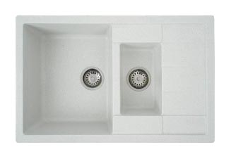 Мойка кухонная VALESO 7850W TOSKANA матовая Белая в точку - Фото 1