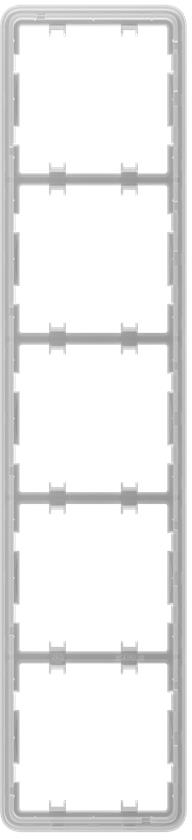 Рамки для выключателя для LightSwitch на 5 секций Ajax Frame 5 seats for LightSwitch Vertical (000046134) - Фото 1