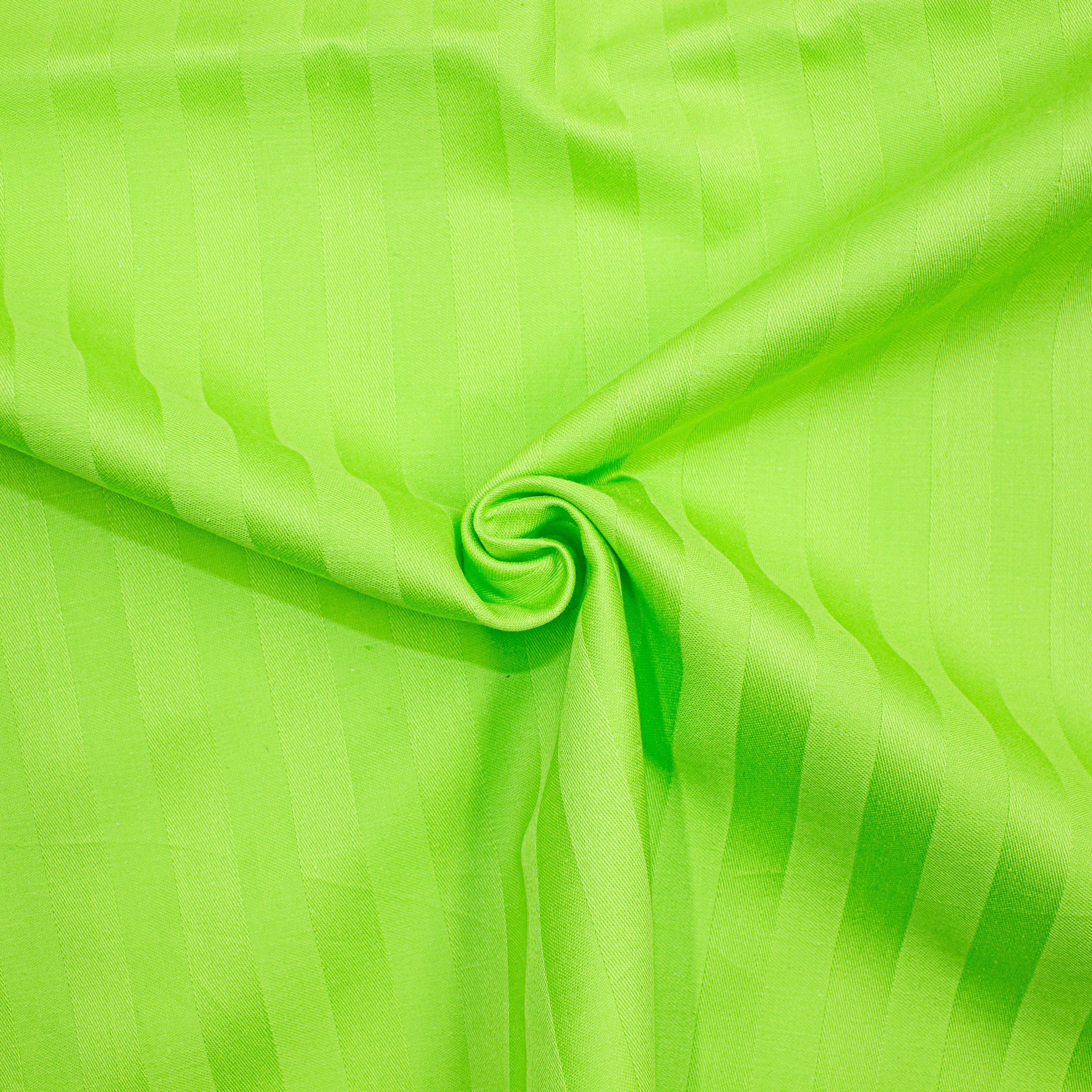Простынь двуспальная MirSon 180x190 см Royal Soft Stripe 30-0016 Light Green (2200011304922) - Фото 1