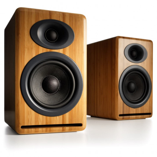 Компьютерная акустика компактная 2.0 Audioengine P4 Natural Bamboo - Фото 1