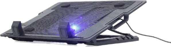 Підставка під ноутбук охолоджуюча Gembird NBS-1F17T-01 Black - Фото 1