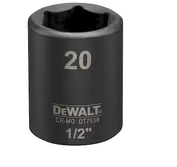 Торцевая головка DeWALT IMPACT 1/2 х 20 мм (DT7538) - Фото 1