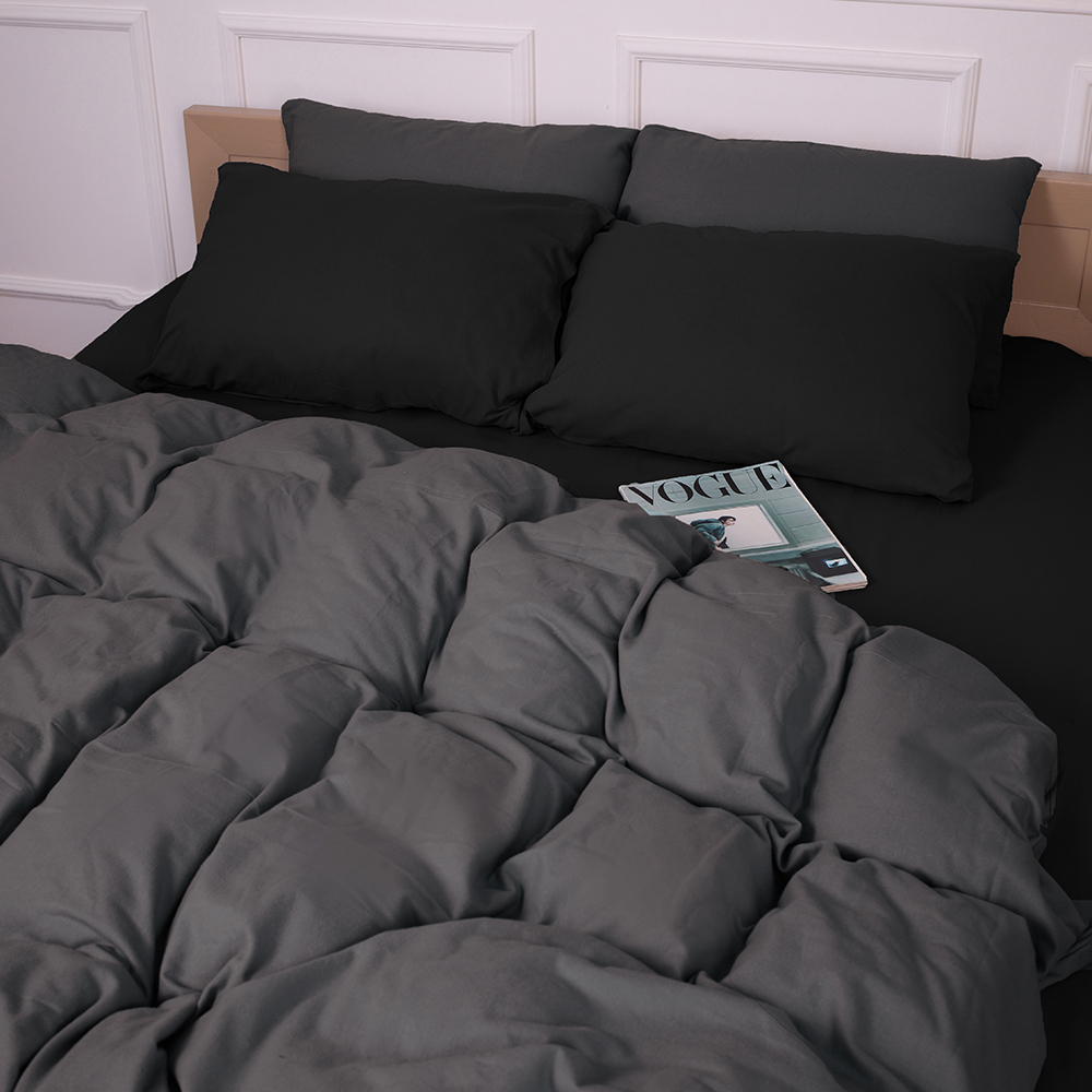 Купить Комплект постельного белья MirSon 002-005 Black/Marengo 2x143x210 см (2200009657054) - Фото 1 Комплект постельного белья MirSon 002-005 Black/Marengo 2x143x210 см (2200009657054) - Фото 1