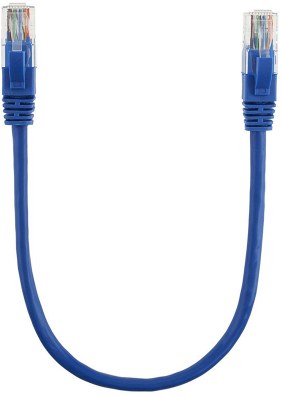 Кабель патч-корд Ritar Cat.5e RJ-45 CU 0.3 m Blue (PCR-CU/0.3Be / 00220) - Фото 1