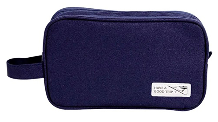 Косметичка Love You Home 25,5х10х14,5 см темно-синяя (59039) - Фото 1