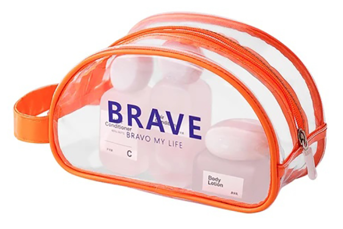 Косметичка Love You Home 21х10х12 см Оранжевая (59049) - Фото 1