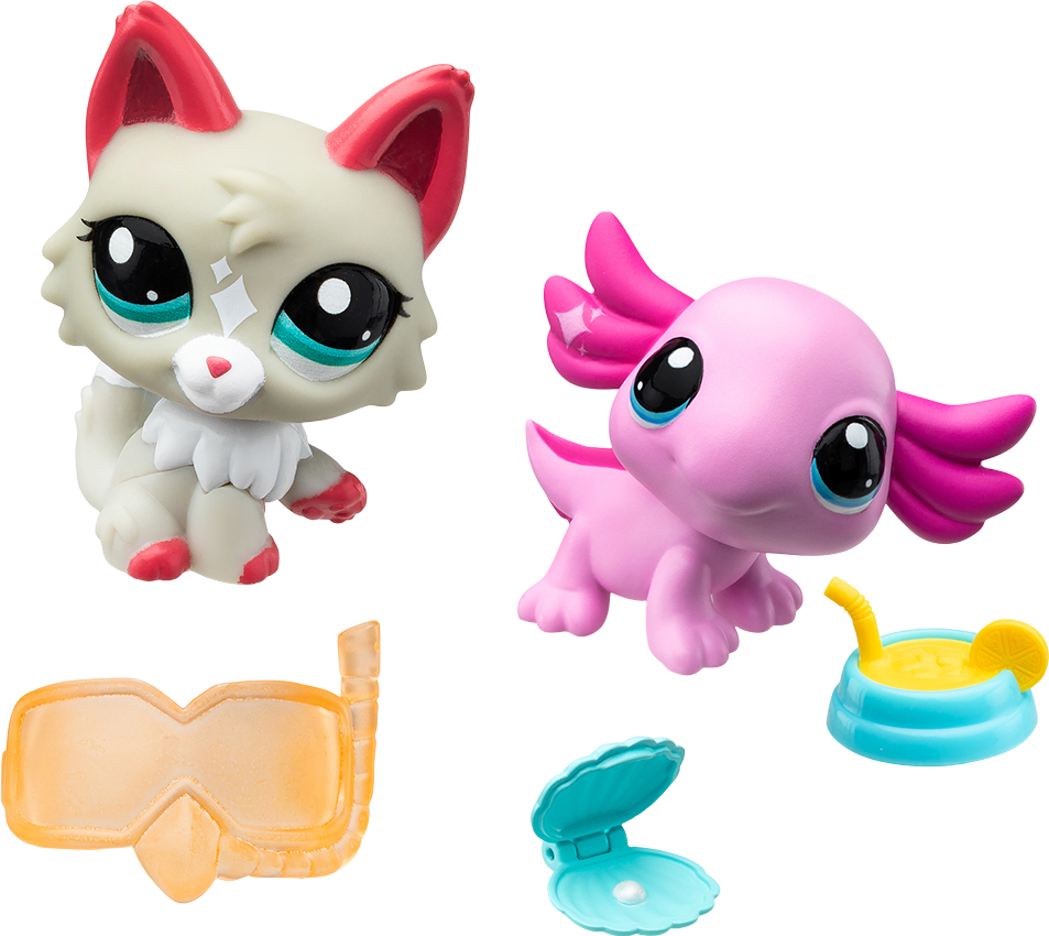 Коллекционные фигурки набор Littlest Pet Shop УДИВИТЕЛЬНЫЕ ДИВЫ (2 фигурки, аксесс.) (00527) - Фото 1