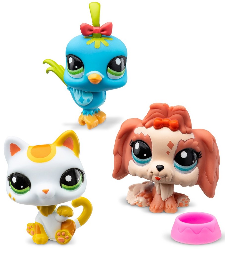 Коллекционные фигурки набор Littlest Pet Shop НАСТРОЕНИЕ ГОРОДА (3 фигурки, аксесс.) (00551) - Фото 1