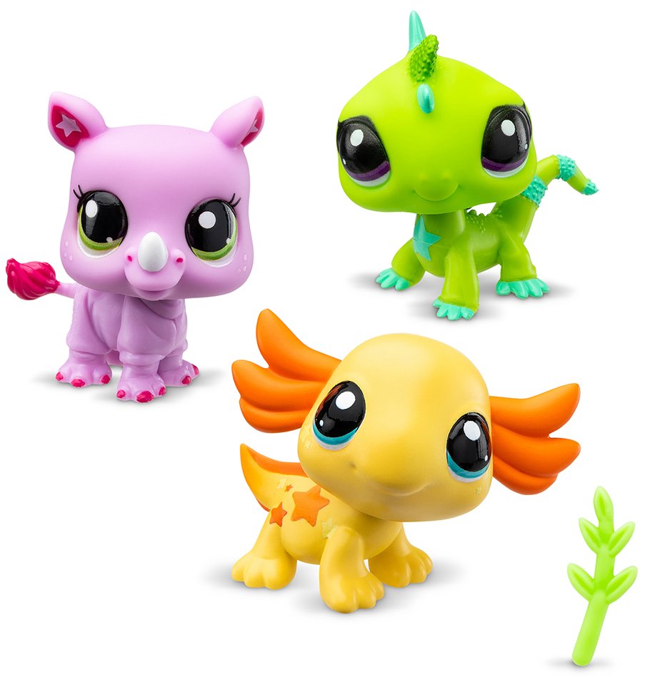 Коллекционные фигурки набор Littlest Pet Shop НАСТРОЕНИЕ ДИКОЙ ПРИРОДЫ (3 фигурки, аксесс.) (00557) - Фото 1