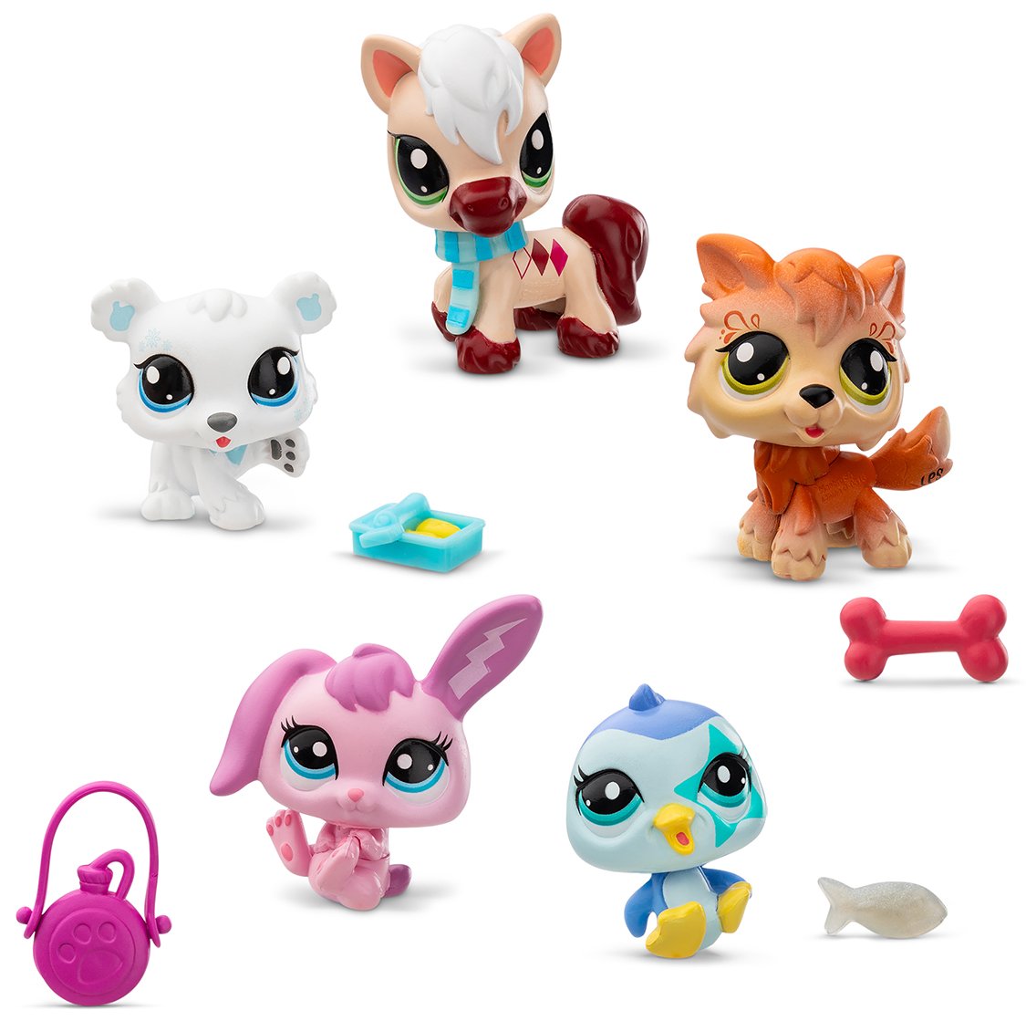 Коллекционные фигурки набор Littlest Pet Shop ЗИМНИЕ ПРИКЛЮЧЕНИЯ (5 фигурок, аксесс.) (00573) - Фото 1