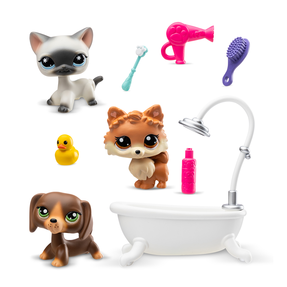 Коллекционные фигурки набор Littlest Pet Shop Спа-груминг (00638) - Фото 1