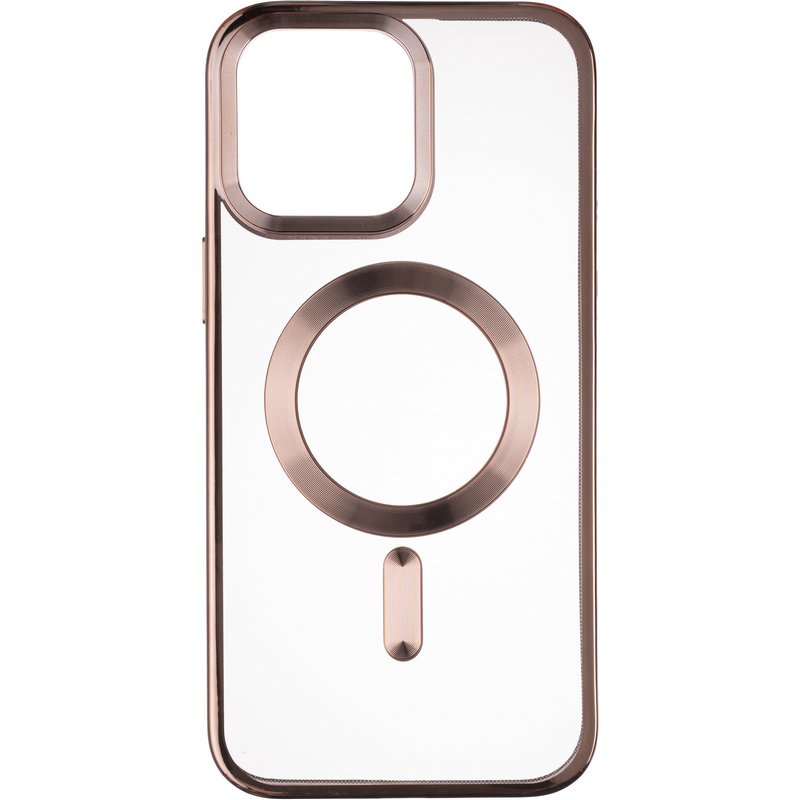 Чехол для смартфона Gelius Chrome Frame Case MagSafe for iPhone 16 Coffee (100932) - Фото 1