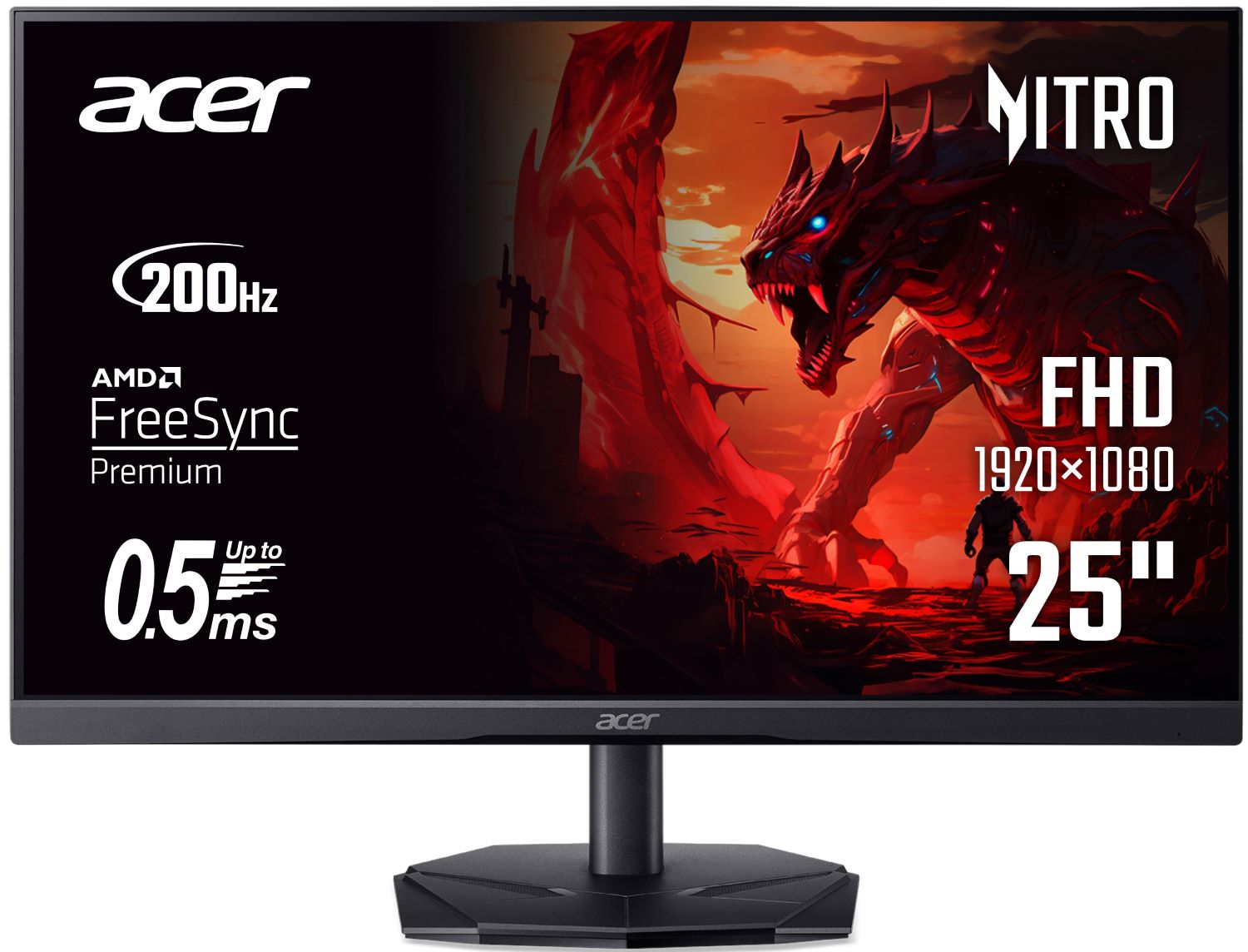 Монитор игровой Acer Nitro KG251QX0biip (UM.KX1EE.005) Black - Фото 1