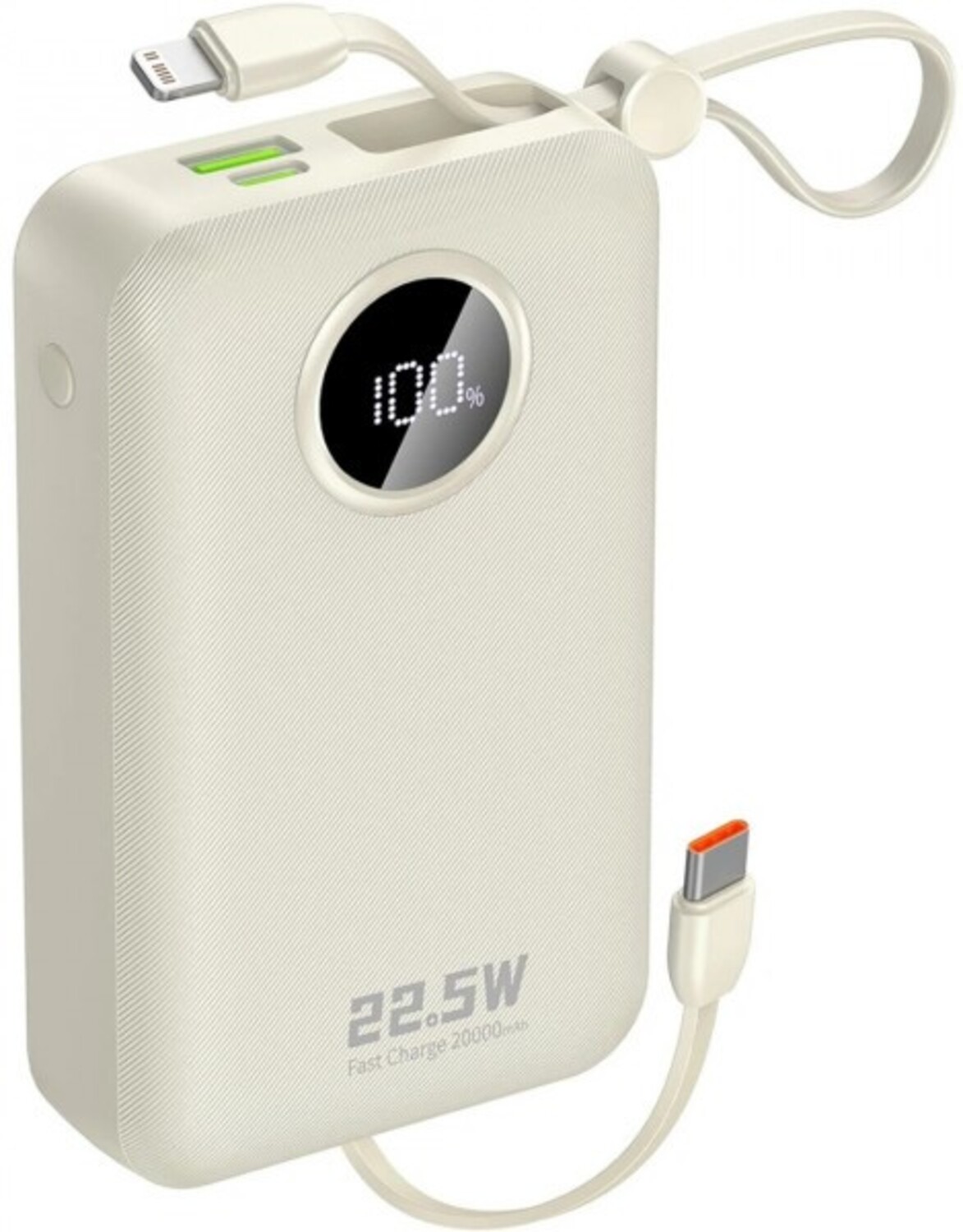 Батарея мобильная Dudao 20000mAh K14+ 22.5W White (6977196680023)