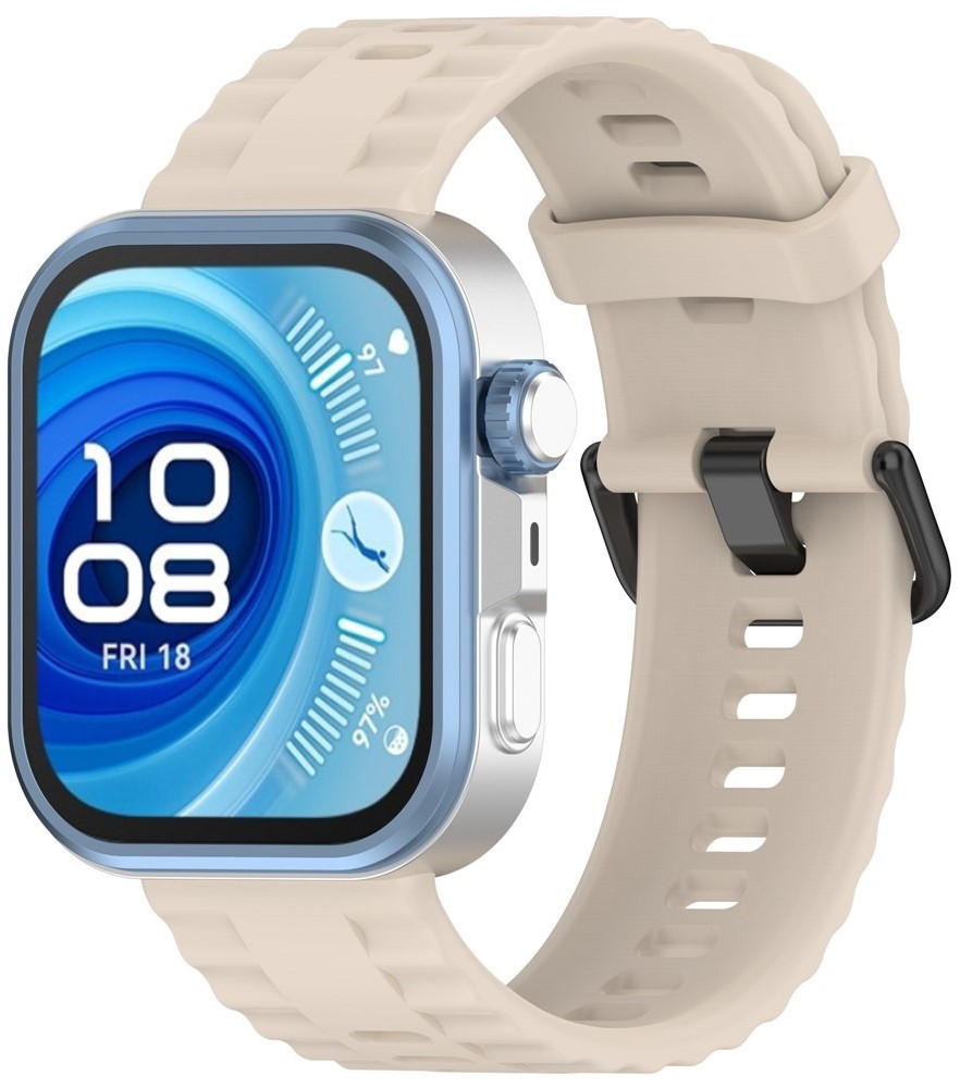 Купить Ремешок для смарт-часов BeCover Ribbed Tape for Huawei Watch Fit 3 / Fit 4 / Fit 4 Pro Beige (714111) - Фото 1 Ремешок для смарт-часов BeCover Ribbed Tape for Huawei Watch Fit 3 / Fit 4 / Fit 4 Pro Beige (714111) - Фото 1