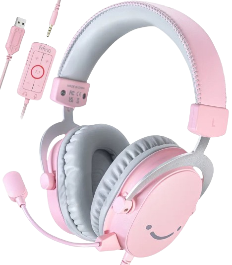 Гарнітура дротова ігрова Fifine H9P Pink