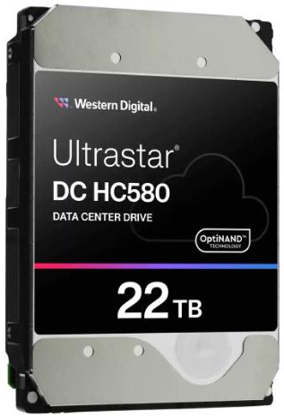 Жорсткий диск внутрішній WD HDD SATA 22TB 7200RPM 291MB DC HC580 (0F62785) - Фото 1