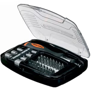Набор бит для отвертки Black&Decker Phillips, Pozidriv, Torx, Slotted 40 шт. (A7062) - Фото 1