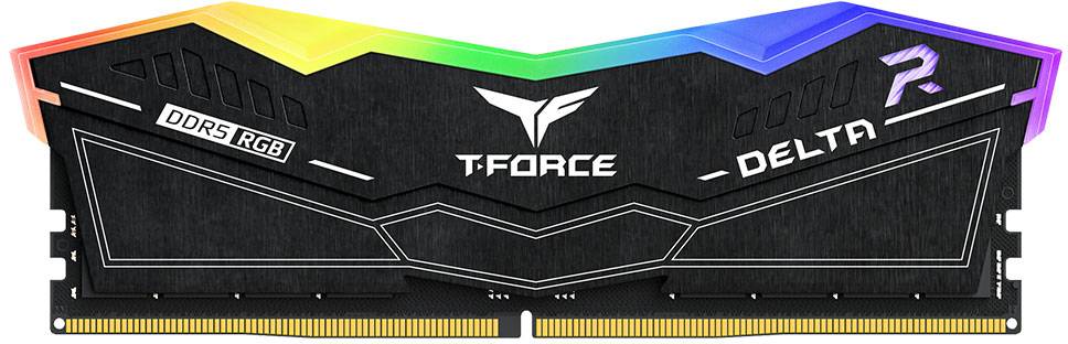 Память DDR Team DDR5 32GB KIT 2x16GB PC 6400 Team T-Force Delta RGB (FF3D532G6400HC40BDC01) Black - Фото 1