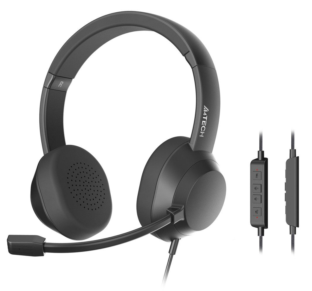 Гарнітура дротова A4tech Fstyler FH150U Black - Фото 1
