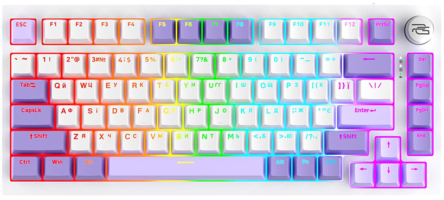 Клавиатура беспроводная игровая Proove Gaming Coupe (Ukraine Layout) White (WKCP00022402) - Фото 1