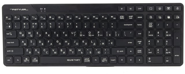 Клавиатура беспроводная A4tech FBK27C AS (Black) - Фото 1