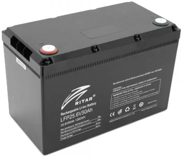 Батарея для сонячного інвертора Ritar LFP25.6V50Ah G1 - Фото 1