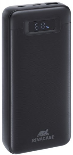 Батарея мобільна RIVACASE 20000 mAh 65W Black (RIVAPOWER VA1082 (Black)) - Фото 1