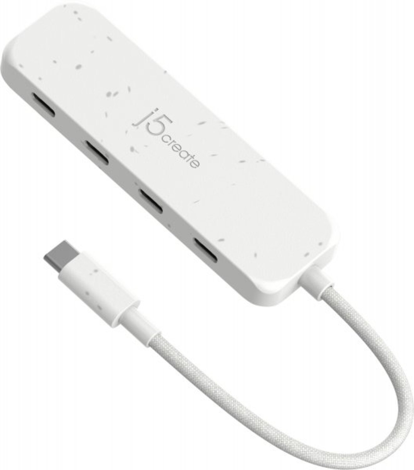 Хаб USB J5create USB 3.2 USB-С 4 USB-С Nature White (JCH345EW-N) - Фото 1