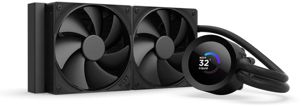 Водяная система охлаждения NZXT Kraken Plus V2 240mm Black (RL-KN240-B2) - Фото 1