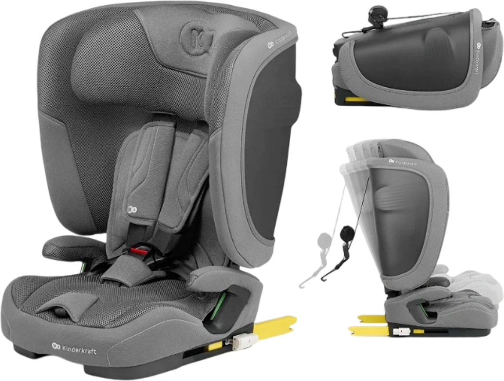Автокресло Kinderkraft Fix2Go i-Size Grey (KCFI2GO0GRY0000) - Фото 1